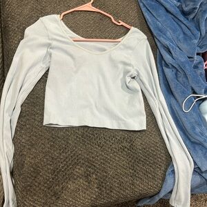 Two casual crop tops